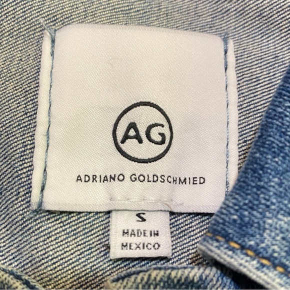 AG Adriano Goldschmied Robyn Blue Denim Jacket Size S - Picture 5 of 7